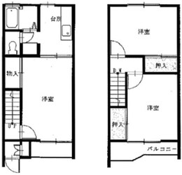 グリーンテラス末広の物件間取画像